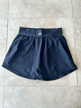 Alo Black Match Point Tennis Skort in size XS
